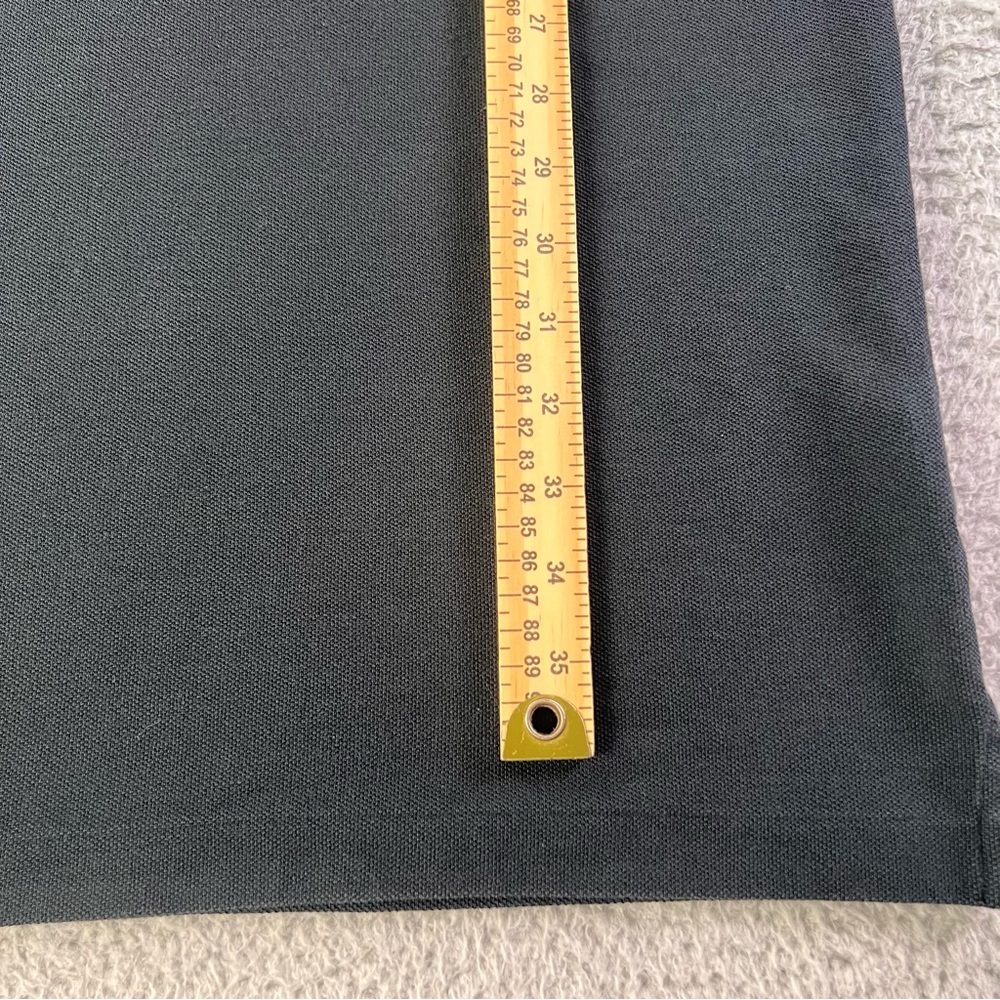 Ralph Lauren Sport Polo Dress Womens Small Black Gold Crest Long Sleeve Preppy - Picture 7 of 8